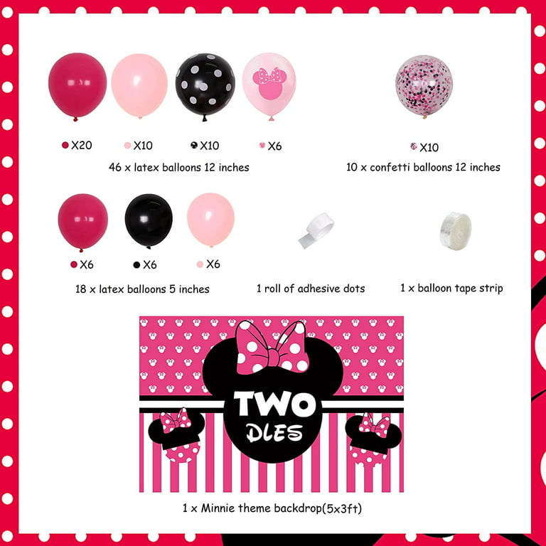  Cartoon Mouse Themed 2nd Birthday Decorations - Cartoon Mouse  Oh Twodles Banner Garland Cartoon Mouse Head Balloons for Birthday Party  Supplies : Toys & Games