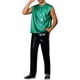 thumbnail image 2 of Camiseta sin mangas metálica Inspire Chic para hombres, chaleco brillante para fiestas y clubes, color verde M, 2 of 5