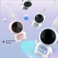 thumbnail image 3 of Astronaut Style Portable Bladeless Fan Outdoor Mini Handheld Fan for Girls Women Kids Use, 3 of 5