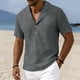 thumbnail image 3 of Top Casual Suelto de Lino de Color Sólido para Deporte Y Vacaciones Al Mar, 3 of 6