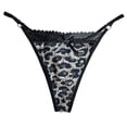 thumbnail image 3 of eczipvz Lace Thongs for Women with Strap,Sexy Underwear,Seamless G-string,Breathable Panties(Grey,One Size), 3 of 3