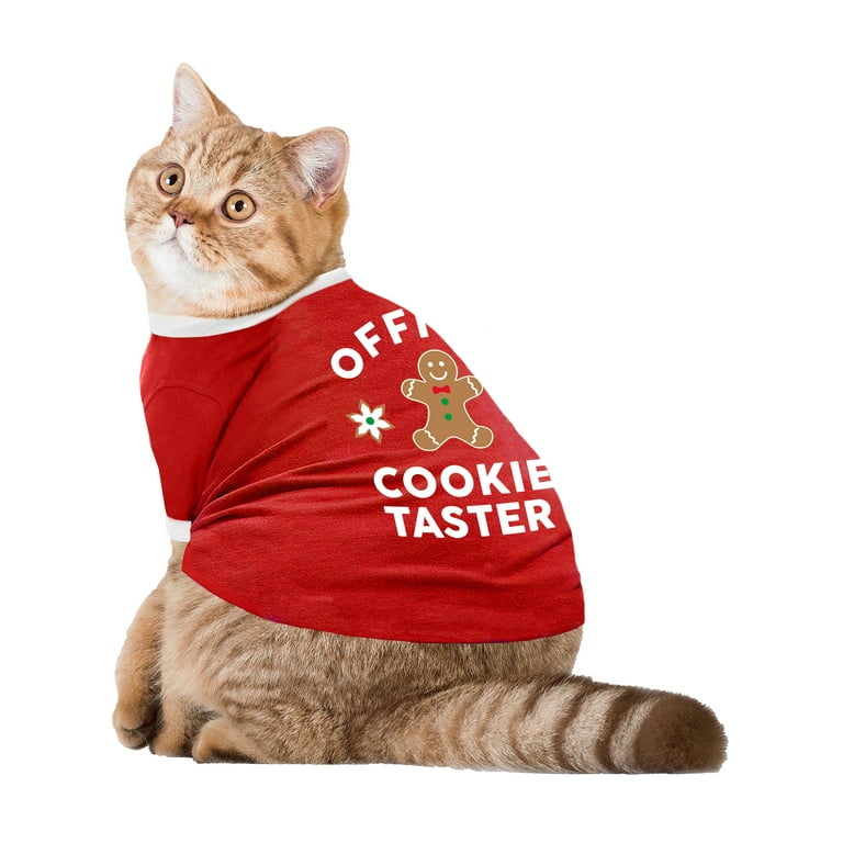 Vibrant Life Holiday Official Cookie Taster Dog T-Shirt Size Small