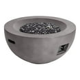 Grove Park 36 in. x 18 in. Round Concrete Propane Gas Fire Pit