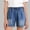 A Blue, variant on HAOTAGS Teen Girls Denim Shorts for Ages 5–15 Classic Jean Shorts for All-Day Comfort, Style, and Active Play Blue Size 6-7 Years