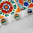 thumbnail image 4 of Erosebridal Vintage Floral Blackout Curtains Set of 2 (52x84 Each) for Women Girls, Mandala Checkered Window Curtains, 4 of 6