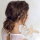 thumbnail image 2 of 5 piezas de clips de cabello de estrella de mar de moda y gracia para niñas y mujeres en tono dorado, 2 of 3