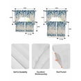 thumbnail image 5 of Spring Blue Floral Swag Curtains for Living Room/Bedroom Windows, Farmhouse Weeping Floral Leaves Burlap Kitchen Curtains and Valances Set 36 Inch Length, Light Filtering Swags Valance Curtain Panels, 5 of 5