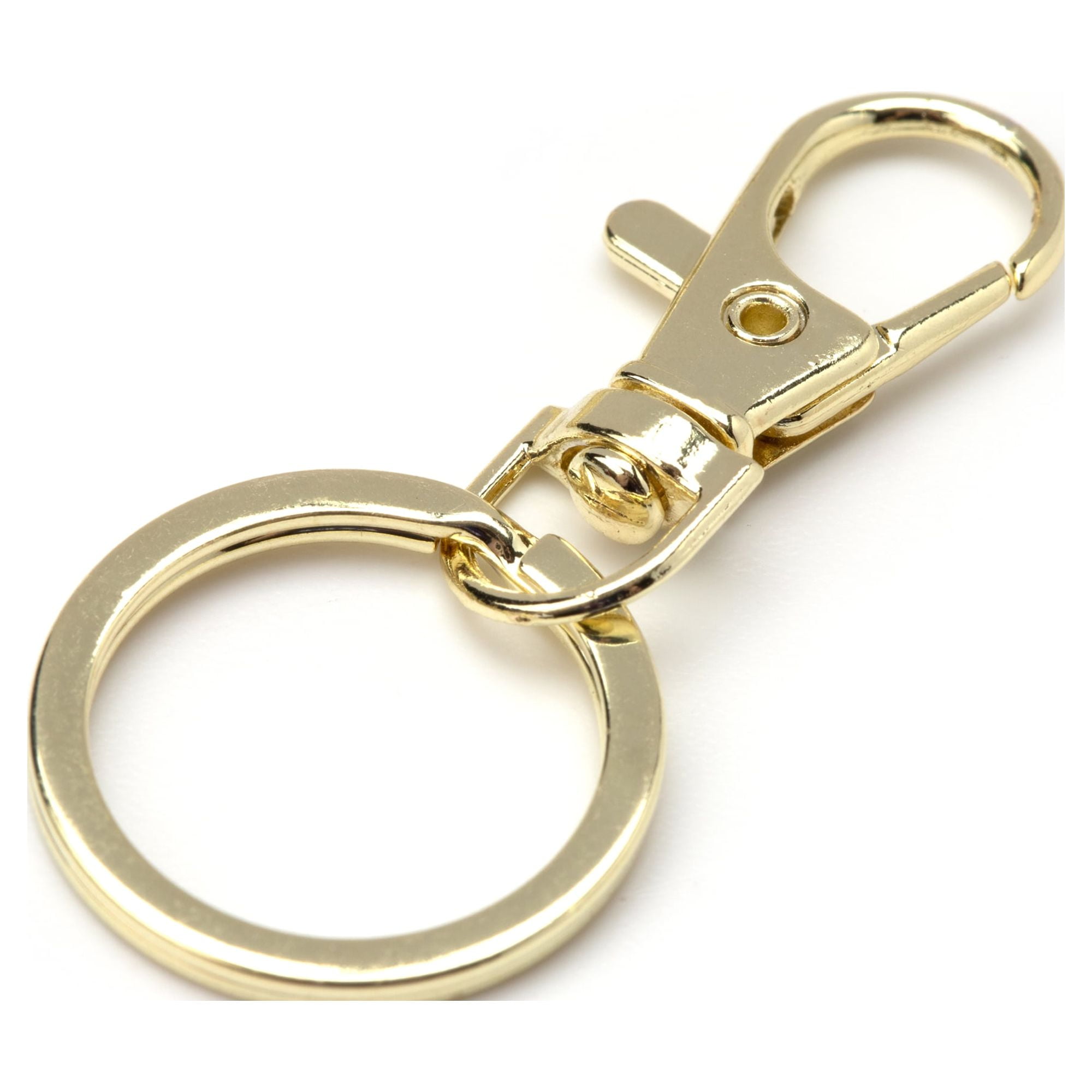 Cousin DIY 3-Pack Gold Metal Key Rings, 54mm Keychain Rings for Lanyards & Craft Supplies