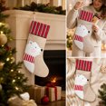 thumbnail image 5 of Feledorashia Christmas Burlap Stocking, Christmas Stocking Ornament, Christmas Accent for Christmas Tree Mantel Wreath Window Gift, Burlap Fabric with Mini Stocking Shape and Attached Hanging Loop, 5 of 7