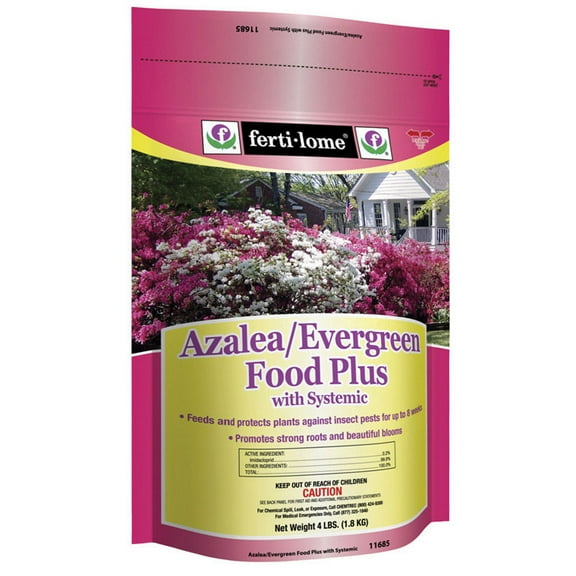 Ferti-lome Azalea/Evergreen Food Plus with Systemic Insect Killer Granules 4 lb