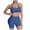 a11-Navy, variant on kpoplk Workout Sets for Women 2 Piece - Seamless Yoga Outfits Shorts and Padded Sports Bra Gym Athletic Clothing Set(Grey,M)