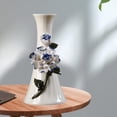 thumbnail image 3 of Cerámica Jarrón de cerámica Estatua Adornos de cerámica Florero floral Arreglo para decoración del hogar Café Estantería Margarita Sunnimix mini jarrones, 3 of 8