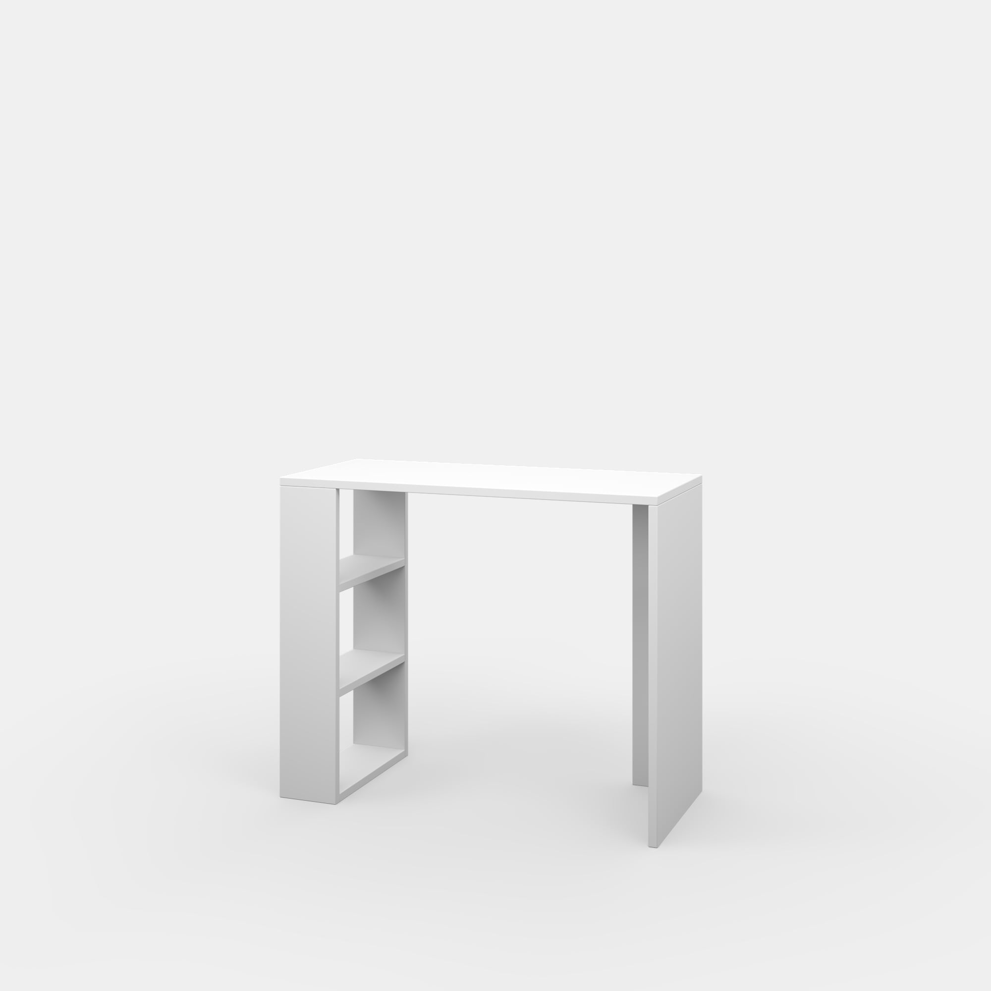 Ada Home Decor Furniture 3 Tier White Pennock Modern Desk