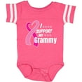 thumbnail image 3 of Inktastic Breast Cancer Awareness I Support My Grammy with Pink Ribbon Boys or Girls Baby Bodysuit, 3 of 5