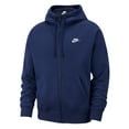 thumbnail image 2 of Nike Sportswear Club Fleece Men's Full-Zip Hoodie Color: Game Royal/Game Royal/White Size: 2XL, 2 of 8