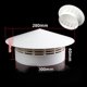 thumbnail image 3 of Rejilla de ventilación de techo de PVC de 75/110/160/200 mm, cubierta de ventilación de conducto redondo, tapa de ventilación resistente a la intemperie, 3 of 5