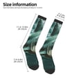 thumbnail image 2 of Rateoe Abstract Geometric Shark Pattern Women’s Knee High Crew Socks,Trouser Socks Comfortable, Breathable, Moisture-Wicking and Soft, 2 of 6