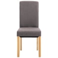thumbnail image 2 of vidaXL Dining Chairs 6 pcs Taupe Fabric, 2 of 5