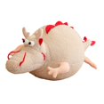 thumbnail image 3 of Almohada de peluche de dragón, muñeco de peluche redondo de dibujos animados, Animal relleno suave para fiesta, hogar, sofá cama, dormitorio, recuerdo Blanco 60cm Macarena Juguetes de peluche, 3 of 8