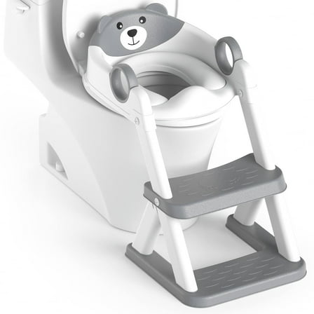 Adjustable Kids Potty Seat | 6-Height 2-in-1 Training Toilet & Step Stool