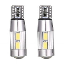 2PCS W5W T10 12V 6000K 5630 10 SMD Car LED Bulb Canbus License Plate Wedge Side Turn Singal Light Super Bright White