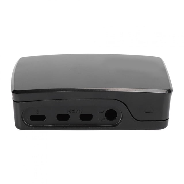 Caja de carcasa de ABS negra y blanca Bling Bling apta para Raspberry Pi 4B