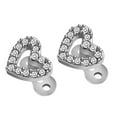 thumbnail image 6 of APLVFFZH 2pcs Dermal Anchor Tops and Base Titanium Steel Piercing Jewelry Heart 1, 6 of 8