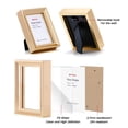 thumbnail image 4 of Set de 6 Portarretratos Winlor Mini 6x9 cm para Pared o Mesa en Dorado, 4 of 8