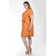 thumbnail image 2 of Vestido camisero de lino Roman Fashion /Tallas Extras, 2336 (Chedron) naranja oscuro 36, 2 of 6