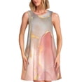 thumbnail image 1 of Balery Abstract Marble Texture Vestidos de verano para mujer con estampado: vestido holgado sin mangas, vestido playero informal y cómodo para días calurosos., 1 of 7