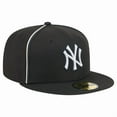thumbnail image 3 of Men's New Era Black New York Yankees Soutache 59FIFTY Fitted Hat, 3 of 5