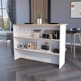 thumbnail image 2 of FM FURNITURE Crete Kitchen Island Engineered Wood Multi-Color, 2 of 7