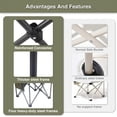thumbnail image 6 of Mapskey Camping Chairs Oversized Folding  for Adults, Portable Outdoor Lawn Chairs with Cup Holder, Cooler Bag & Storage Pockets - for Camping Fishing Travel, 6 of 8
