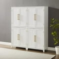 thumbnail image 4 of Crosley Furniture Roarke Wood Kitchen Pantry Storage Cabinet in White (Set of 2), 4 of 15