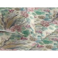 thumbnail image 3 of Ambesonne Orchid Artwork Quilted Bedspread Set 3 Pcs, Asian Leaves Pattern, Twin, Almond Green and Pale Pink, 3 of 4