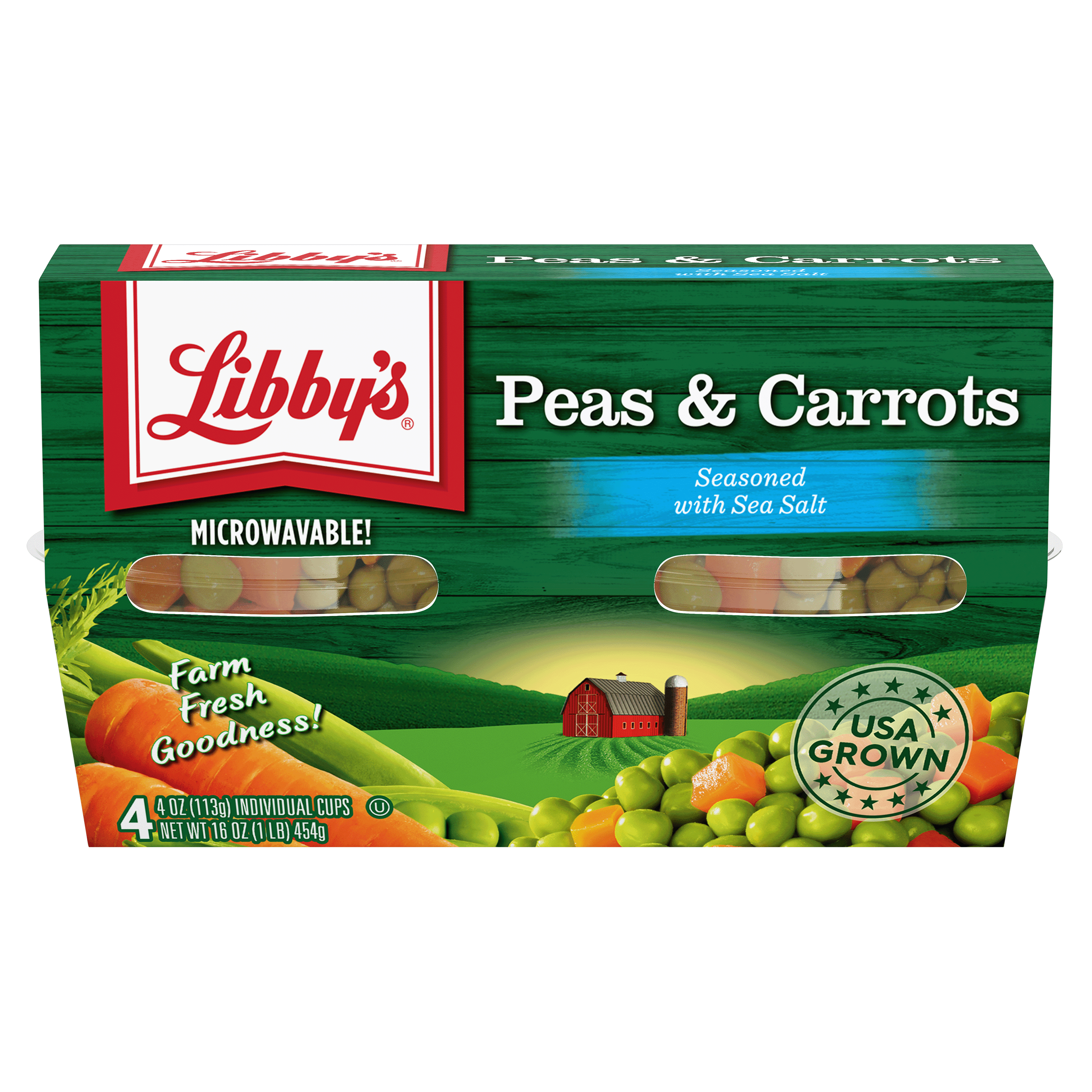 (6 pack) Libby's® Peas & Carrots 4-4 oz. Cups