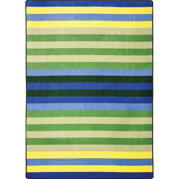 Joy Carpets 1639C 5 ft. 4 in. x 7 ft. 8 in. Sea Glass Rectangle Area Rug  Multi Color