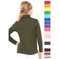 thumbnail image 3 of Stretch Is Comfort Girl's Oh so Soft Long Sleeve Turtleneck | Poly Spandex|Child Size 2 -16, 3 of 6