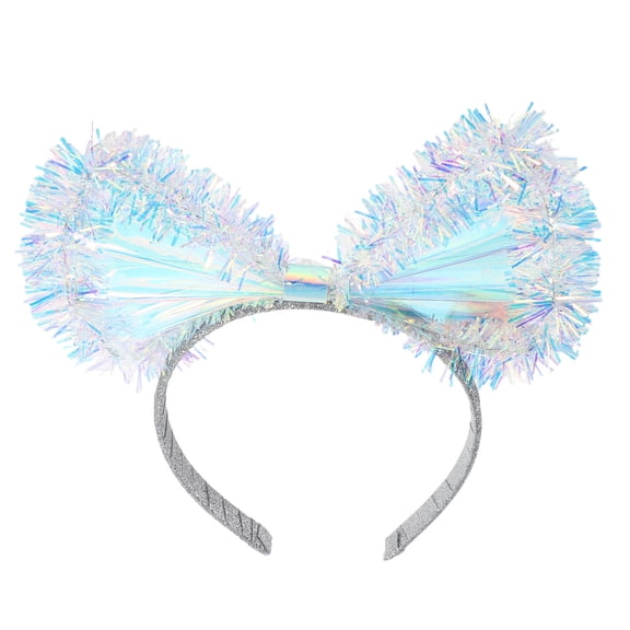 TEHAUX Light Up Bow Headband for Parties Glowing Hair Hoop Multi-Color Accessory 1 Set