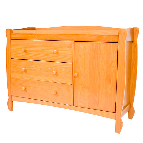 Delta Newport Combo Dresser and Changing Table, Pecan