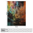thumbnail image 4 of Creowell Abstract Brush Strokes Print Throw Blanket for Bed Couch Car | All Seasons Long-lasting Blanket for Kids and Adults 40x50in, 4 of 6