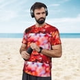 thumbnail image 4 of Wukai Autumn Maple Leaves Print Men's Short-Sleeved Mesh T-Shirt,Quick-Dry Short Sleeve Workout T-Shirt-Small, 4 of 8