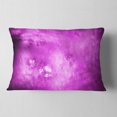 thumbnail image 2 of Designart Bright Purple Sky with Stars - Abstract Throw Pillow - 12x20, 2 of 5