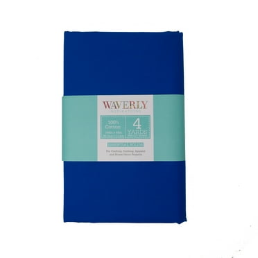 Waverly Inspirations, 100% Cotton, 44 Inch Wide, Sewing & Crafting, Lapis, 4 Yard Cut Solids