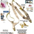 thumbnail image 3 of HoldUp Plus Size Maternity Hidden side clip Suspenders with beige Patented Gripper clasps, 3 of 4