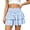 Sky Blue, variant on Kingdiese Womens Ruffled Skirt High Waisted Athletic Tennis Skirts for Running Workout Golf Casual Wear Midi Skirt Size S