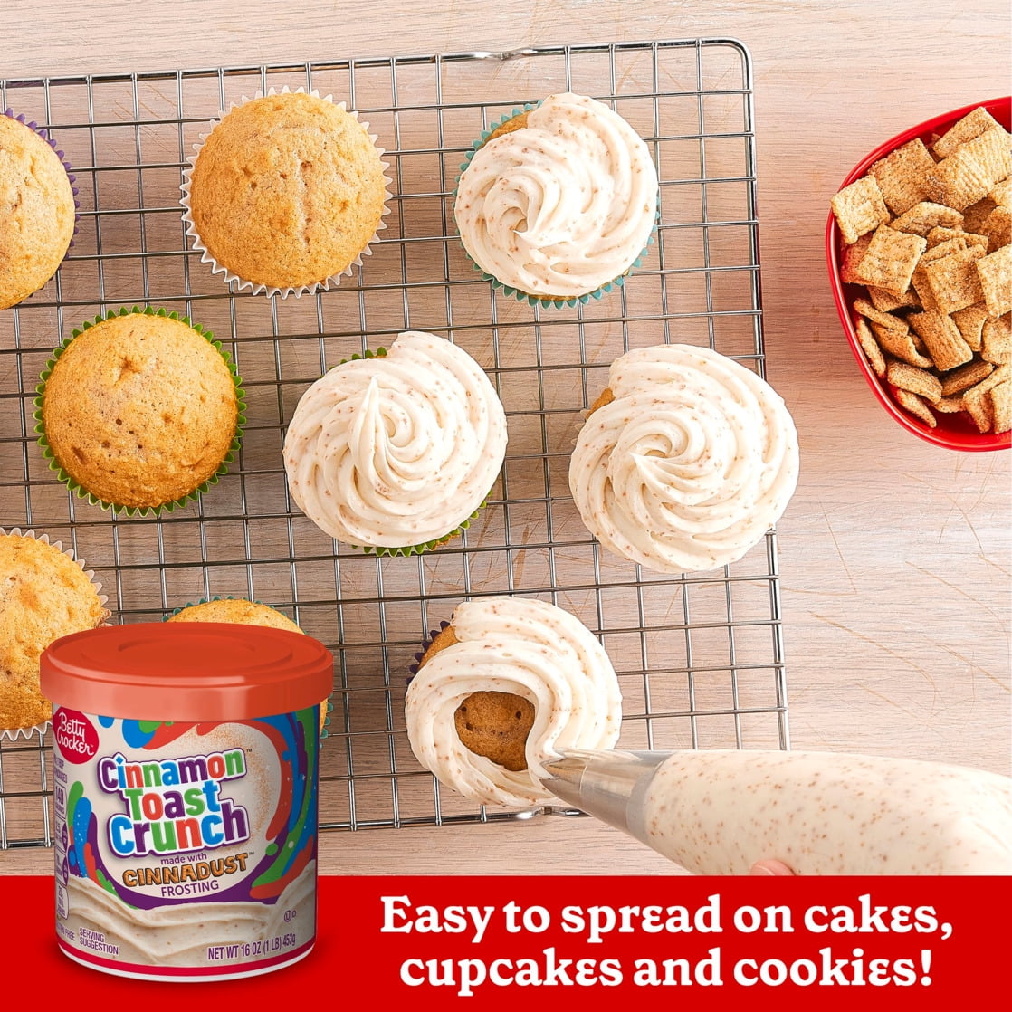 Betty Crocker Cinnamon Toast Crunch Frosting, Made with CINNADUST, 16 oz