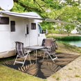 thumbnail image 4 of Shiqi-tapis Extérieur Imperméable pour Patios en Solde, Tapis de Camping en Paille Plastique Réversible, Grand Tapis pour RV, Campeur, Terrasse, Balcon, Porche, Arrière-Cour, Plage, Pique-Nique. Feuille, 4 of 4