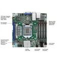 thumbnail image 2 of ASRock Rack E3C246D4I-2T Mini-ITX Server Motherboard Intel LGA 1151 C246, 2 of 3
