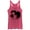 Pink Heather, variant on Women's The Little Mermaid Ariel Watercolor Fork Print  Racerback Tank Top Gray Heather Large